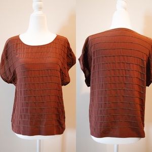 Club Monaco burgundy top, worn once!
